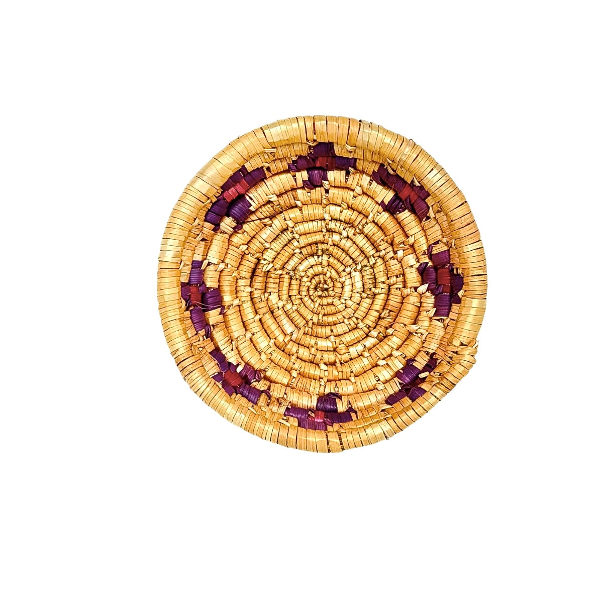 Basket by Women in Salfit (S) - purple & magenta