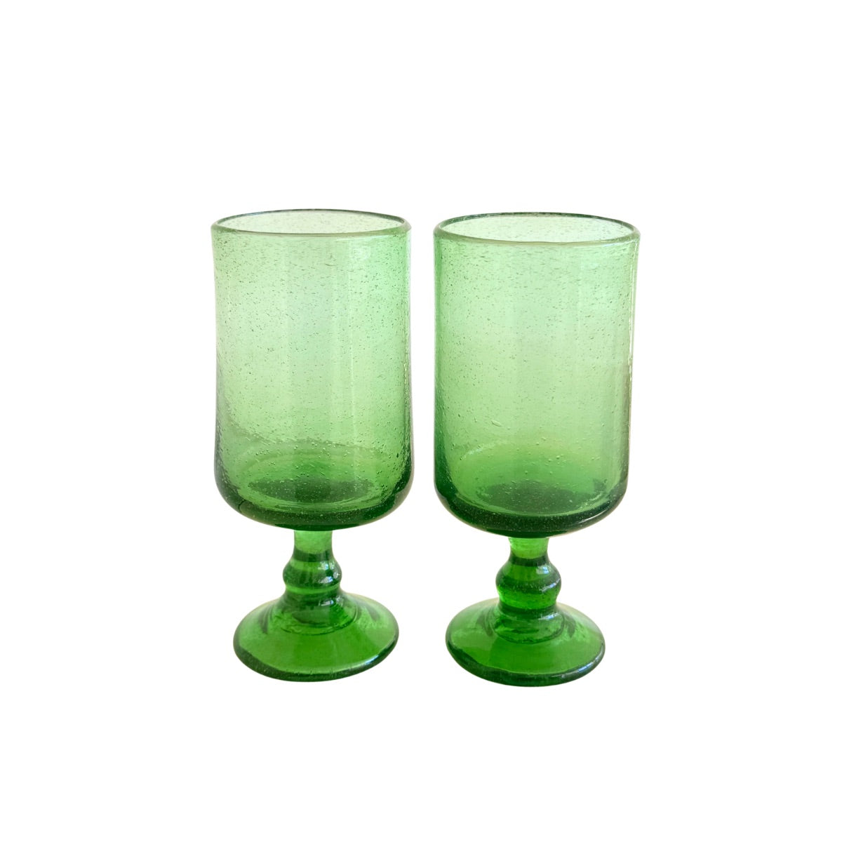 Glass Stemware (Set of 2) - Emerald
