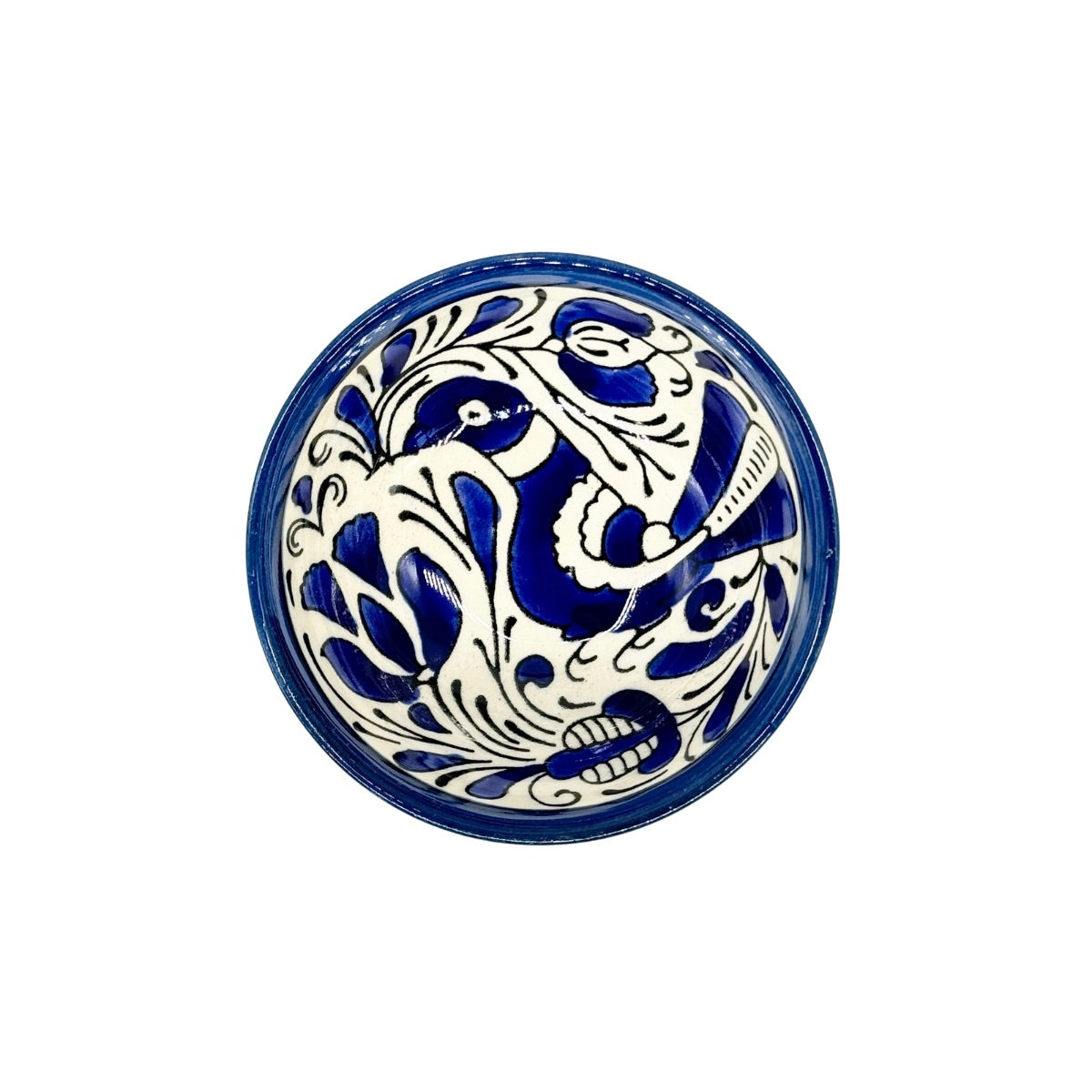 Ceramic "Dipping" Bowl (3.5”)- Blue Sunbird