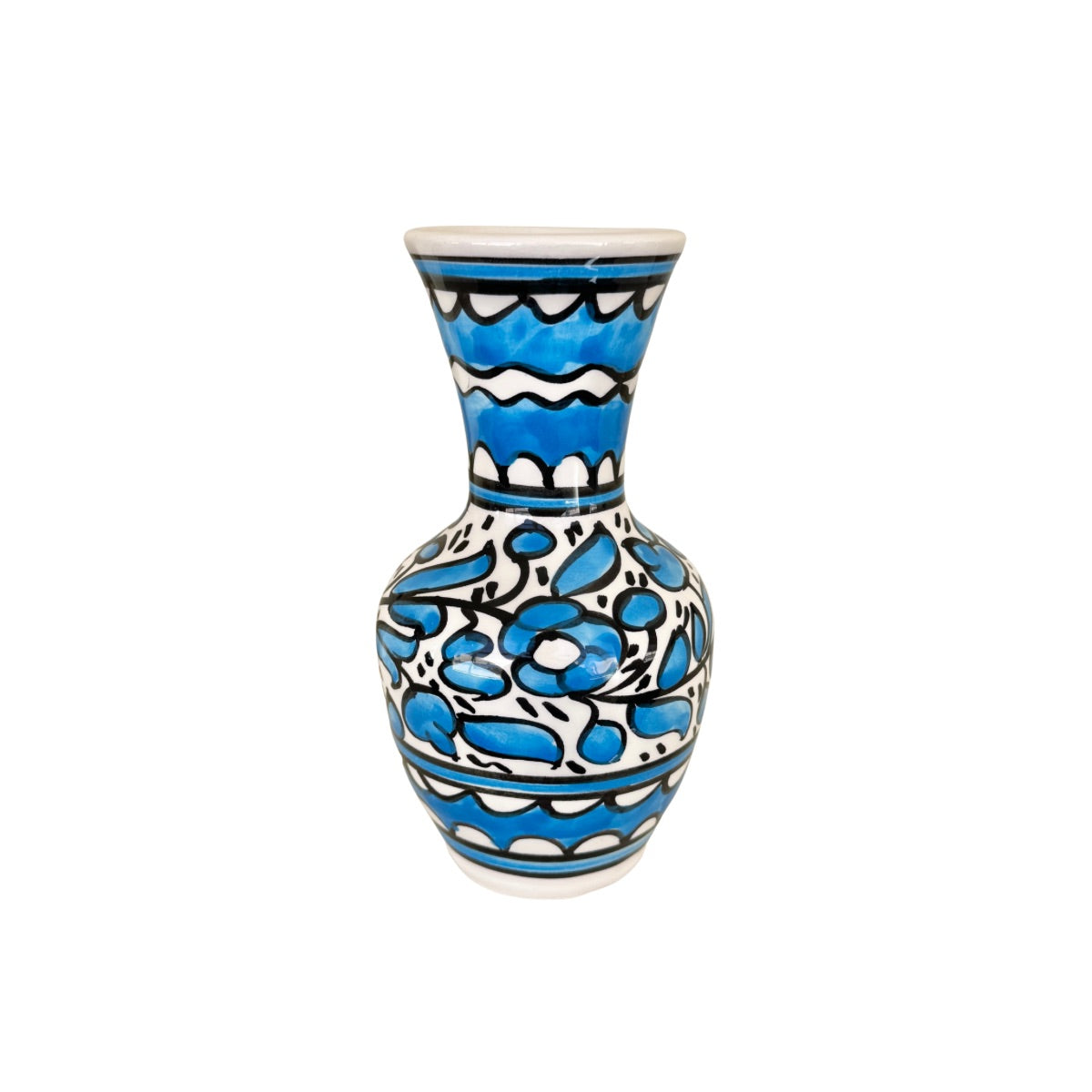 Ceramic Vase (7") - Light Blue