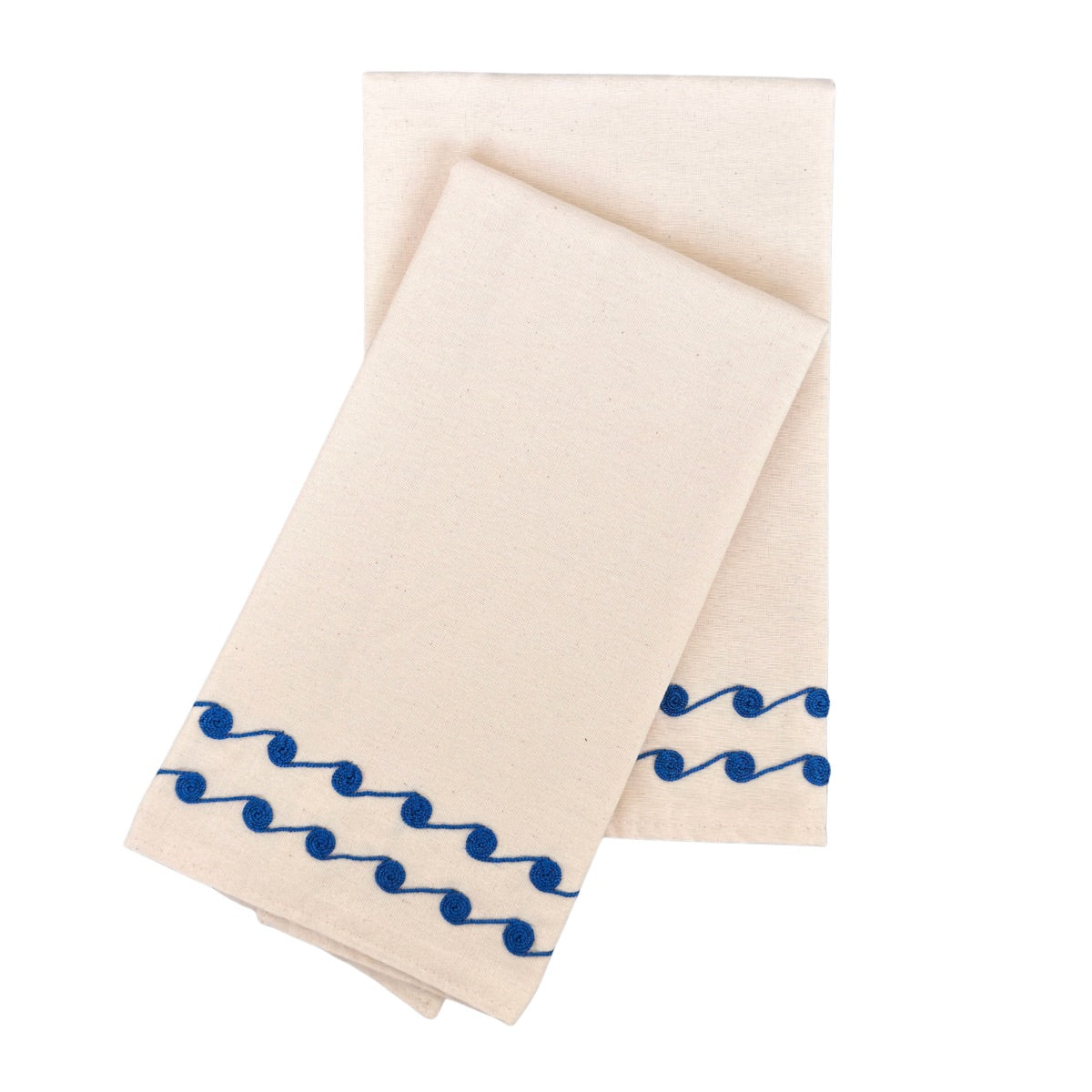 Tahriri Tea Towel (Set of Two) - Blue Waves
