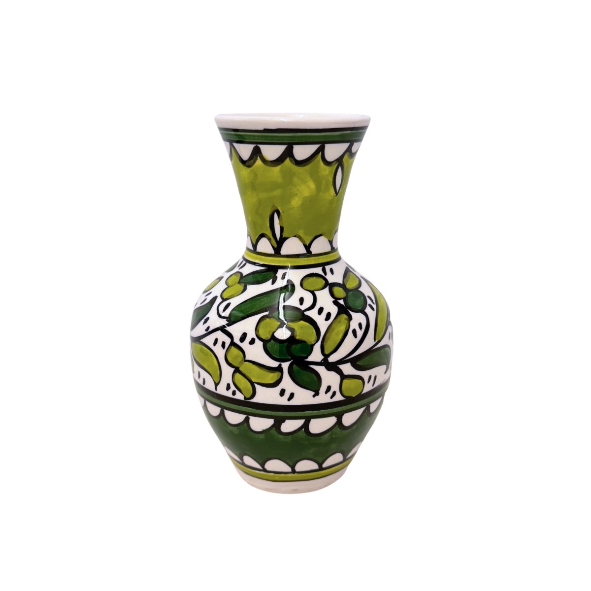 Ceramic Vase (7") - Green