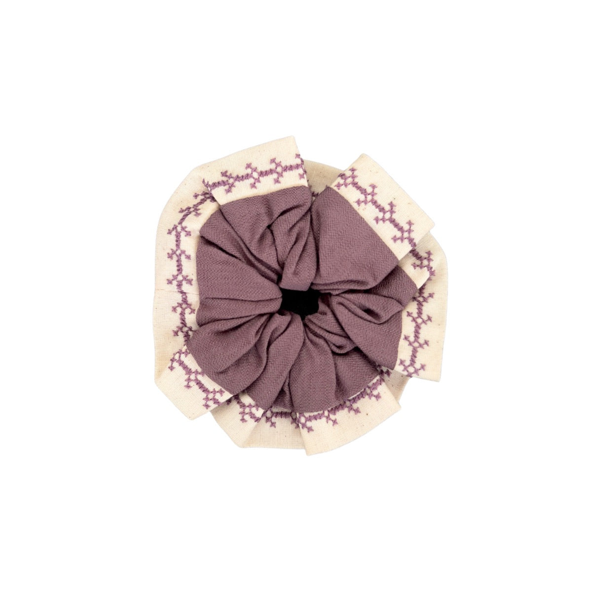 Amira Tatreez Scrunchie - Fig