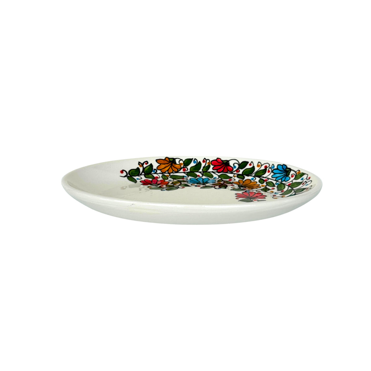 Ceramic Oval Plate (10” x 7”) - Floral