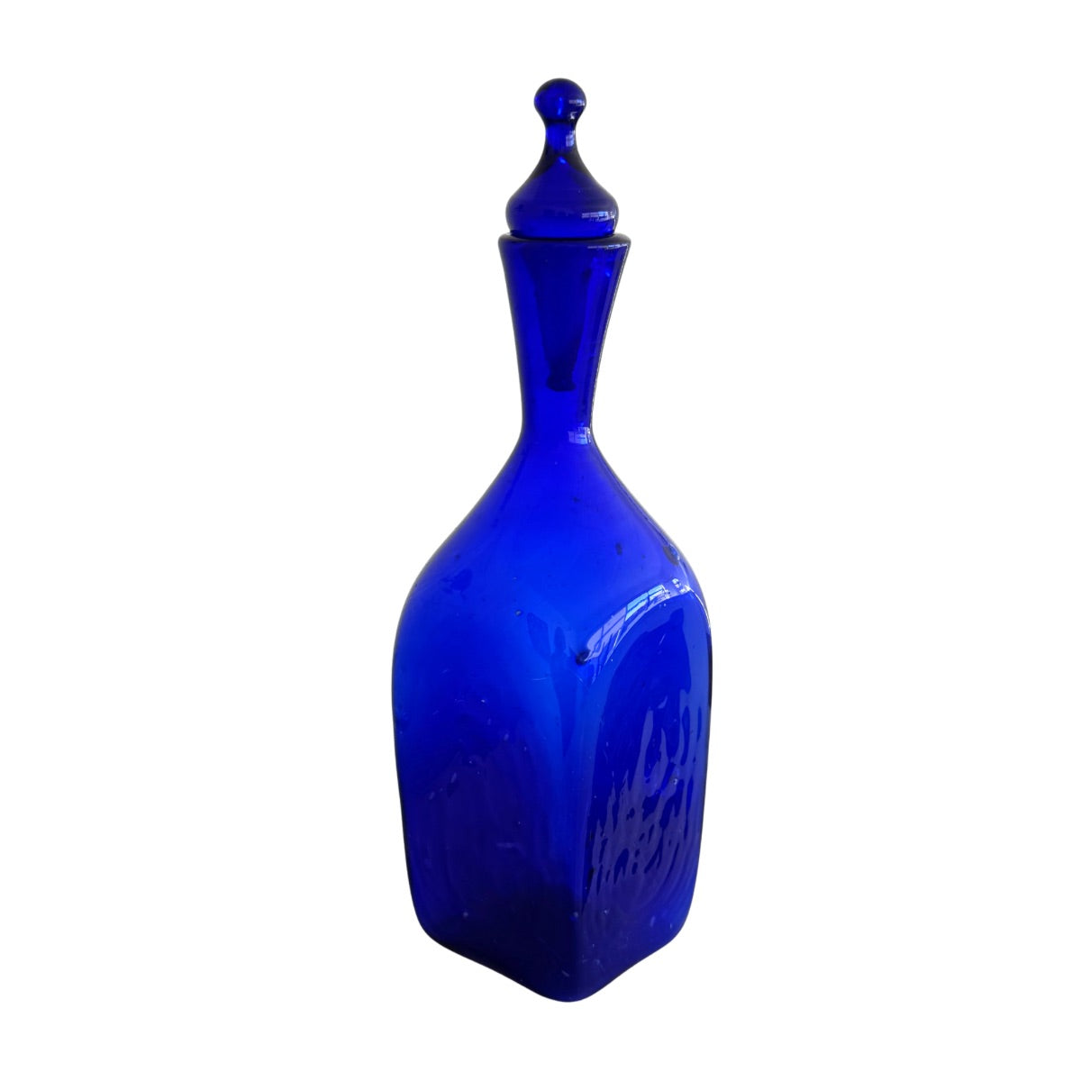 Glass Decanter w/Lid (12") - Sapphire