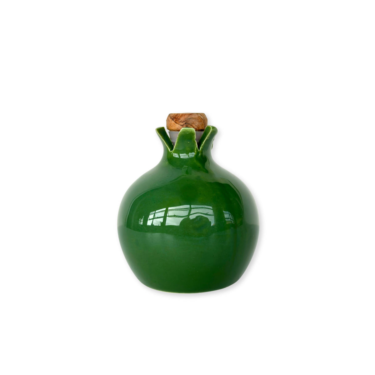 Ceramic Pomegranate w/Stopper - Green