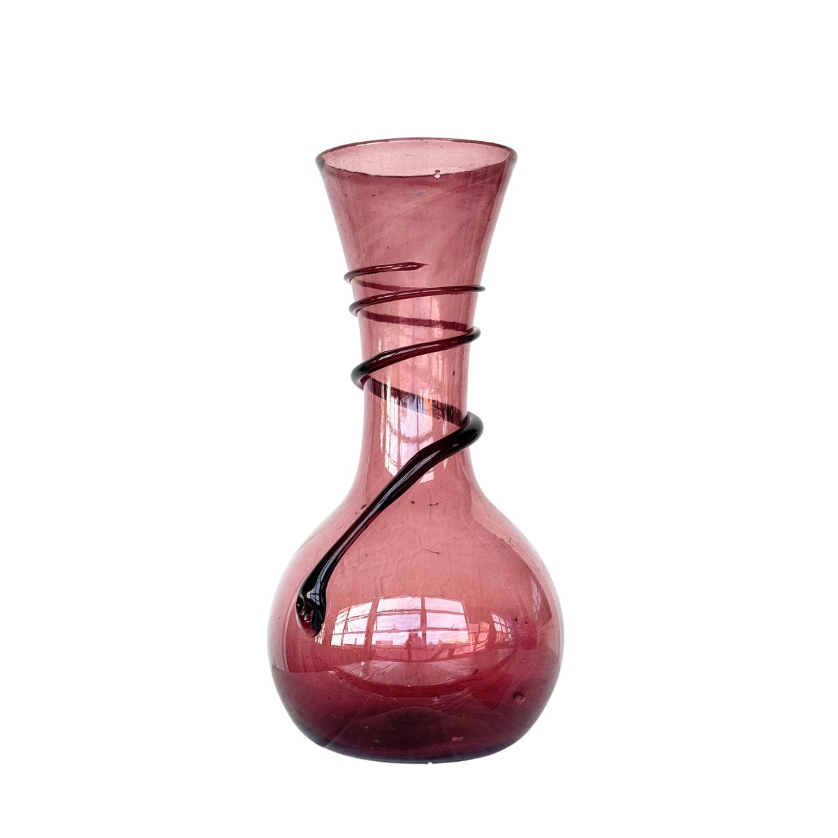 Glass Vase (12”) - Plum