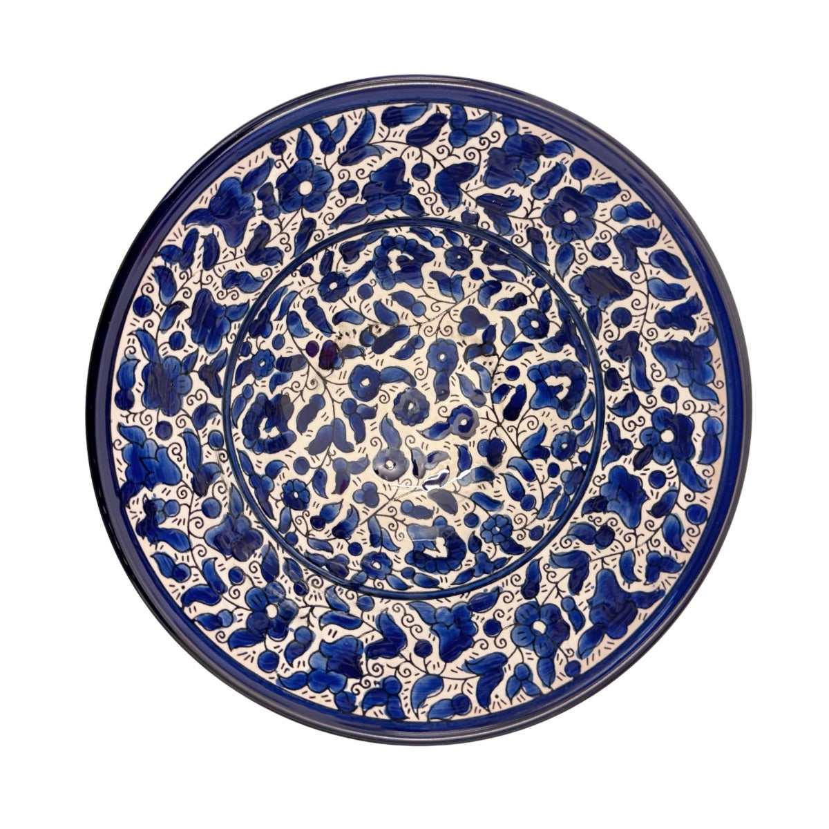 Ceramic Serving Bowl (10”) - Classic Blue