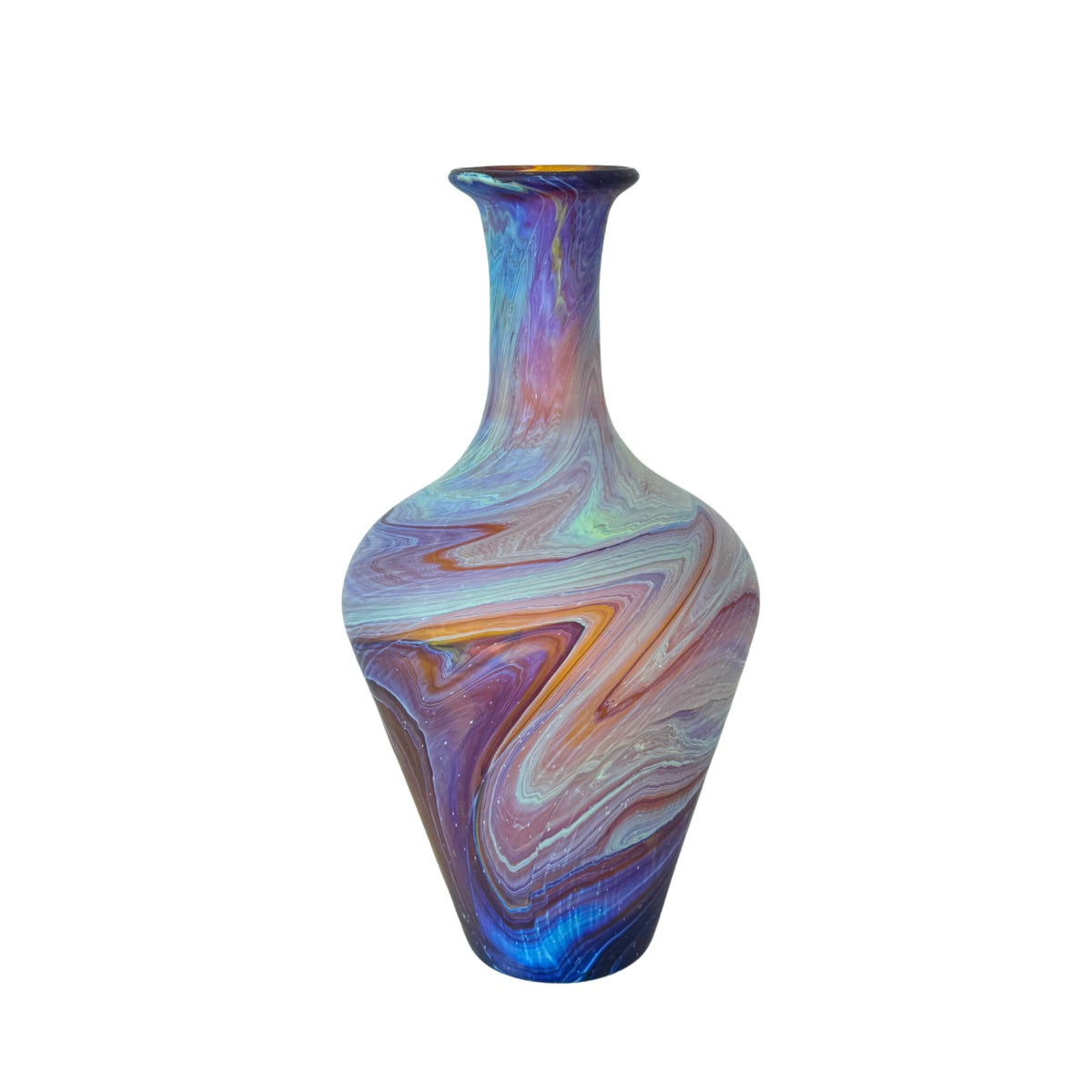 Phoenician Glass Vase - Blue/Green