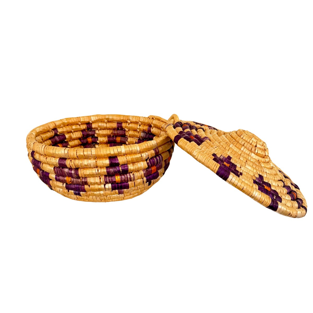 Handwoven Basket with Lid