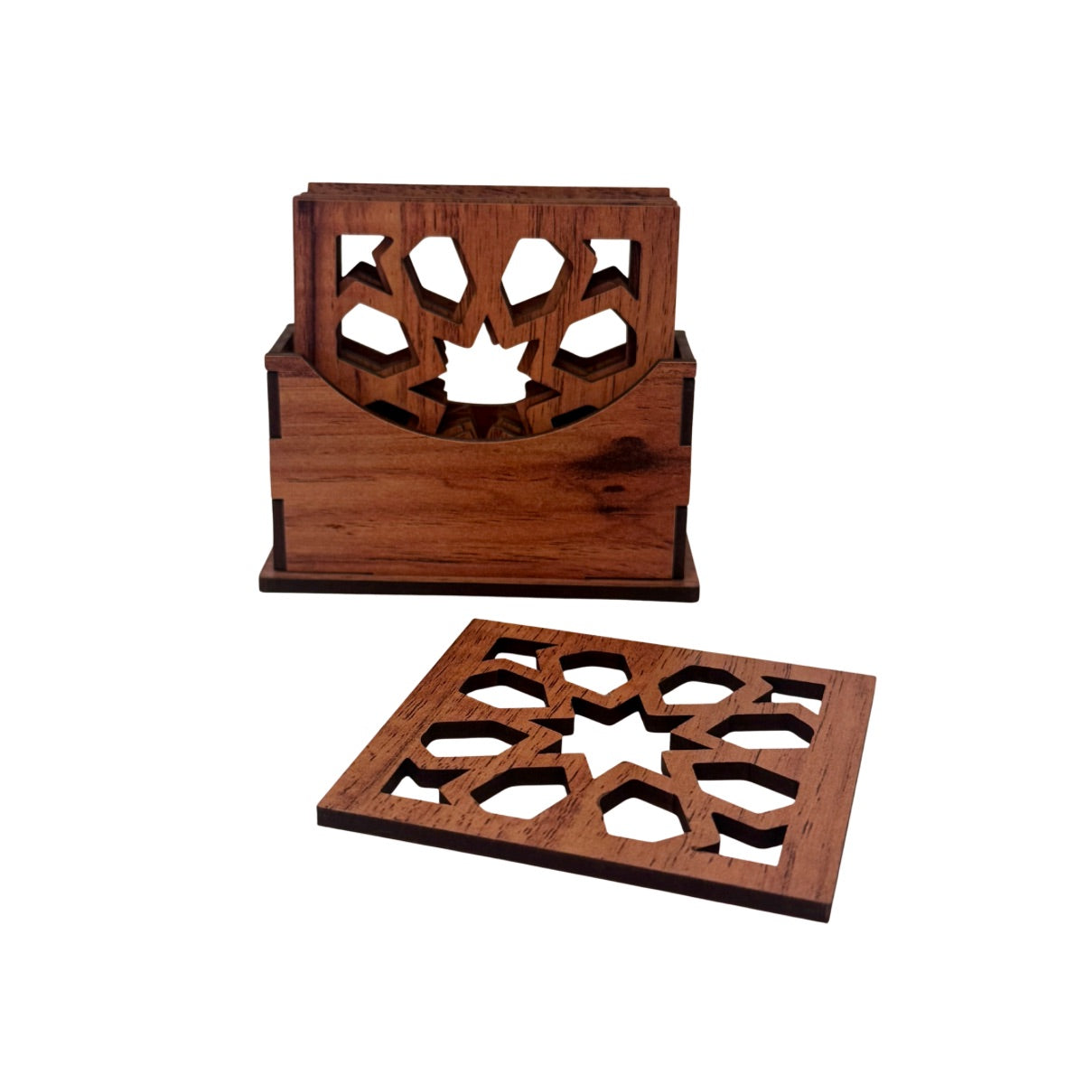 Wooden Coaster Set - Arabesque 2