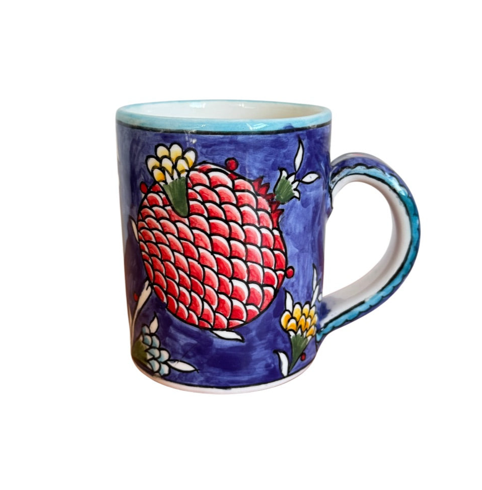 Ceramic Mug - Blue Pomegranate