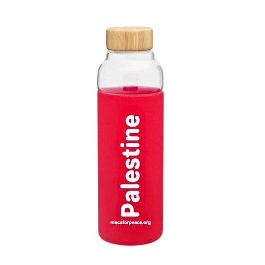 Palestine Water Bottle - Red & White