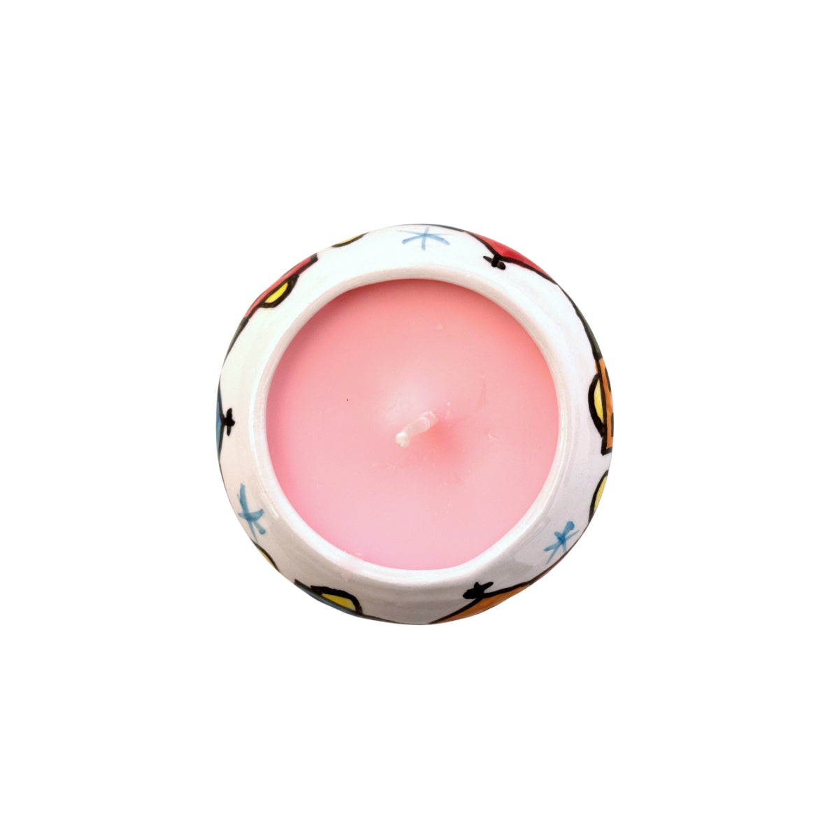 Ceramic Candle from Bethlehem - Light Pink
