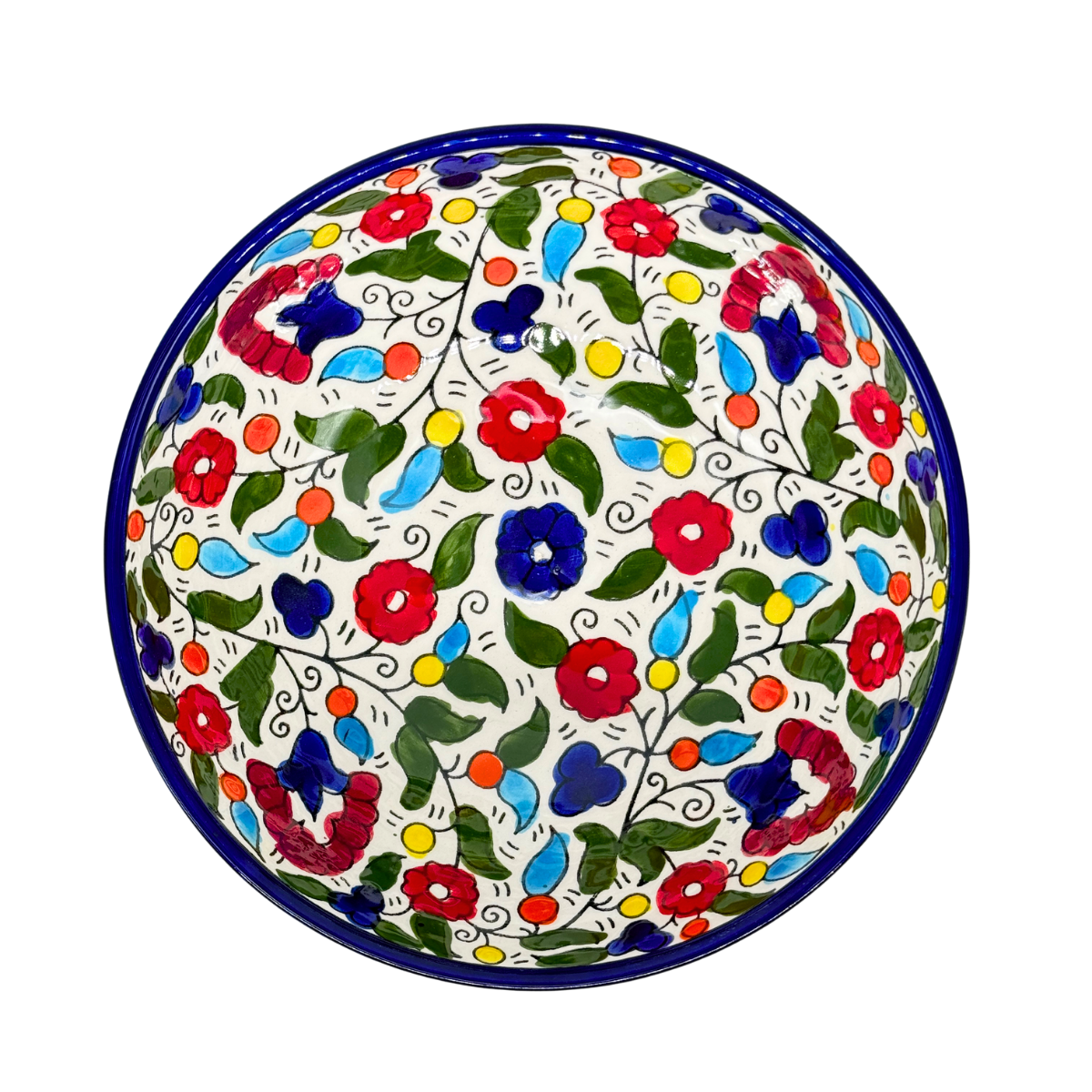 Ceramic Bowl 7" - Classic Multicolor