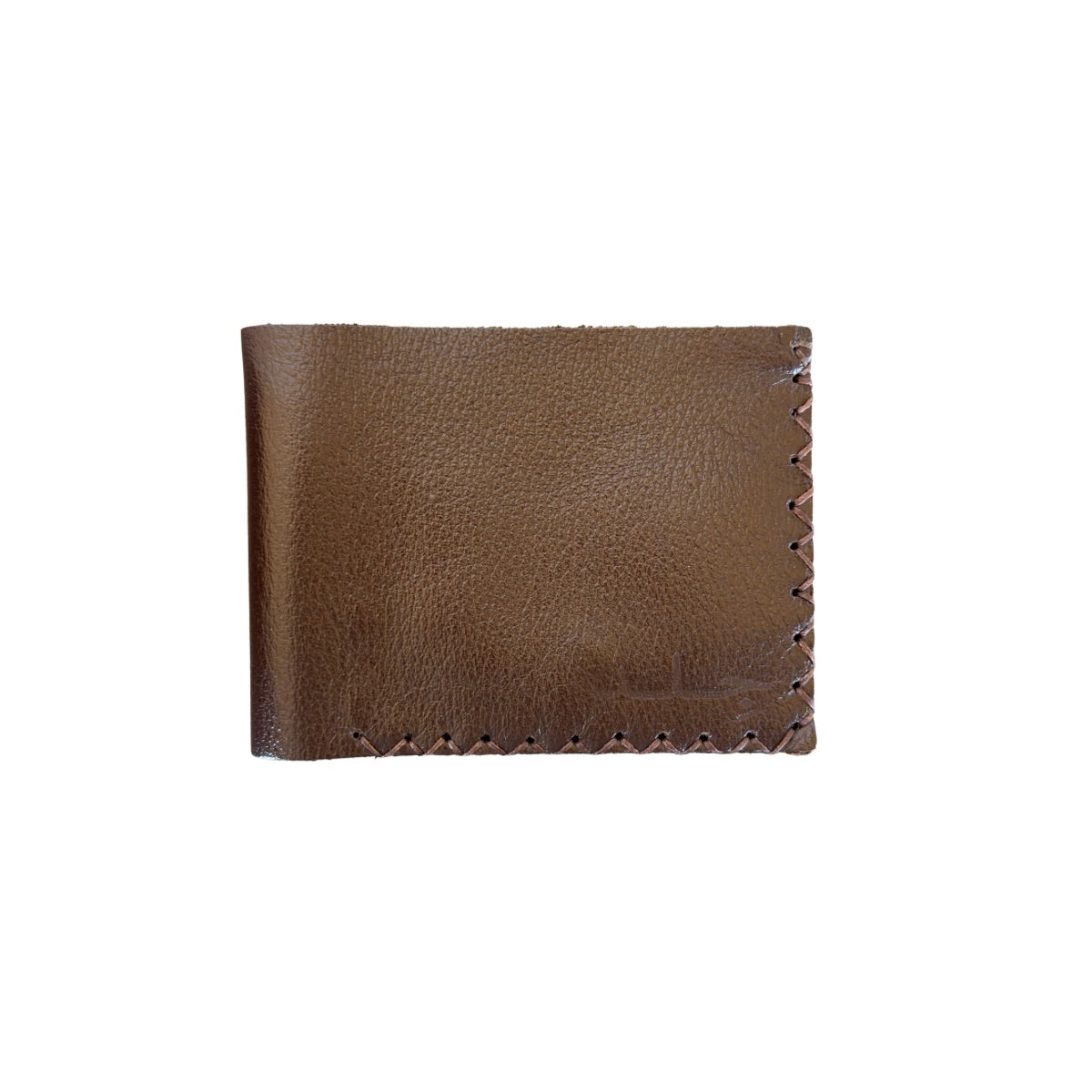 Leather Bi-Fold Wallet (Large) - Brown
