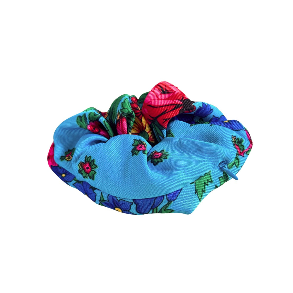 Floral Sitti Scrunchie - Turquoise