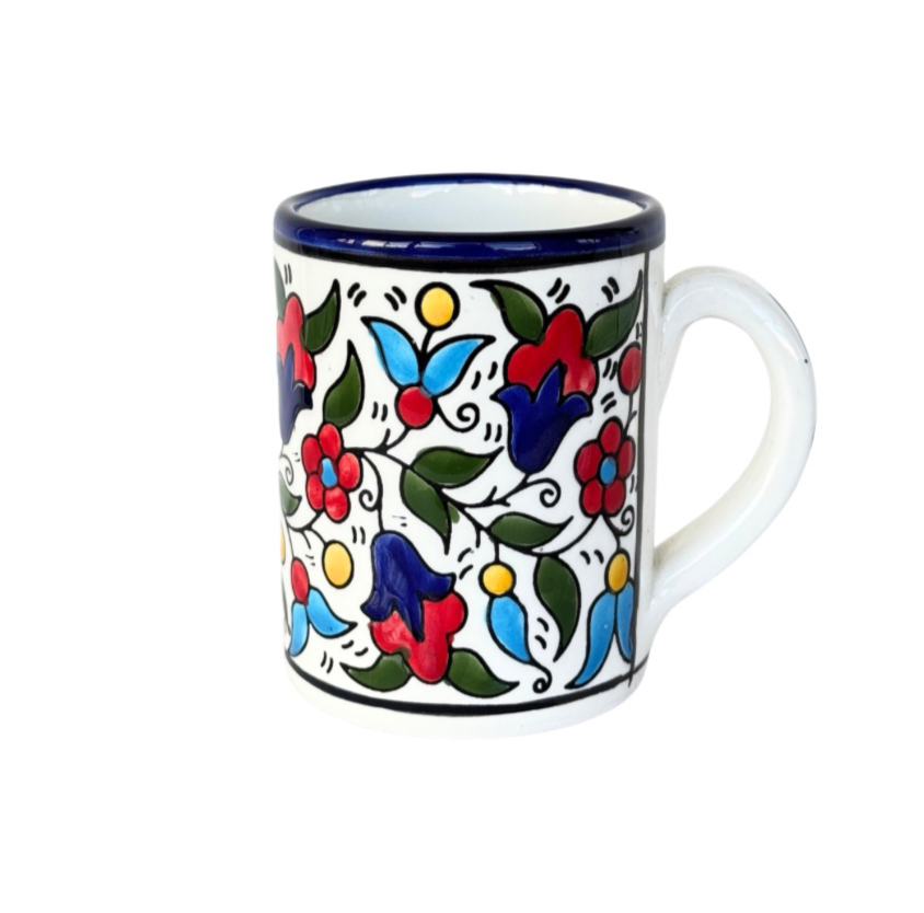Ceramic Mug w/Handle- Multicolor