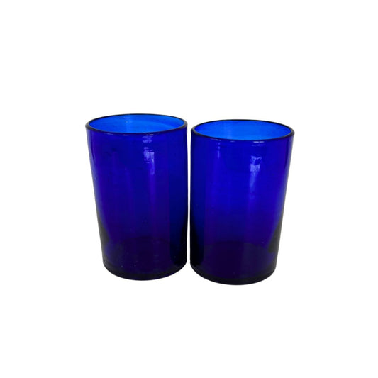 Glass Tumbler Set of 2 (3.5") - Sapphire