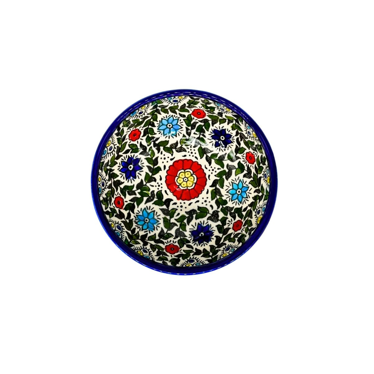 Ceramic Bowl 5" - Multicolor Vine