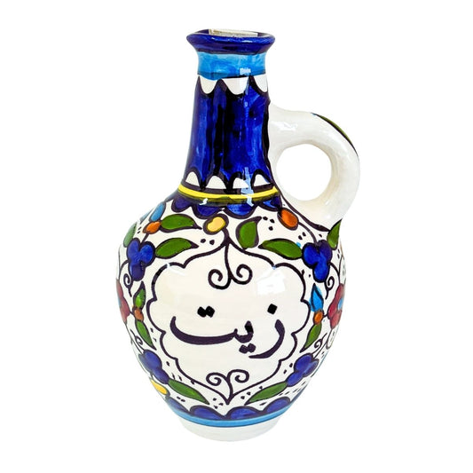 Ceramic Olive Oil Decanter - Multicolor