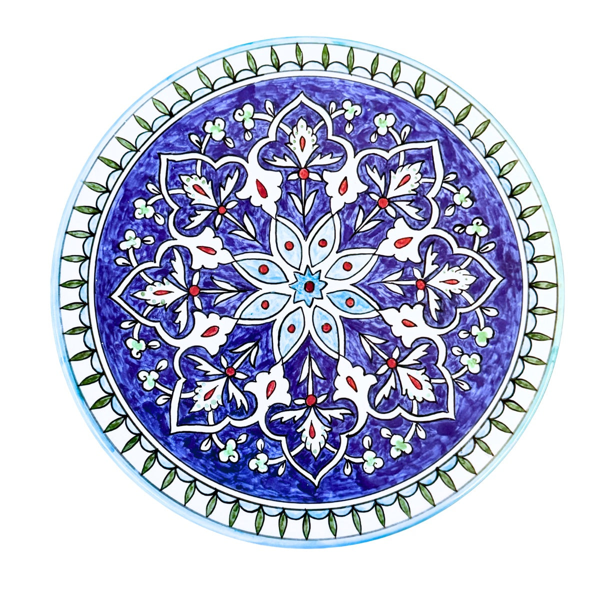 Jerusalem Round Plate (11”) - Armenian Floral