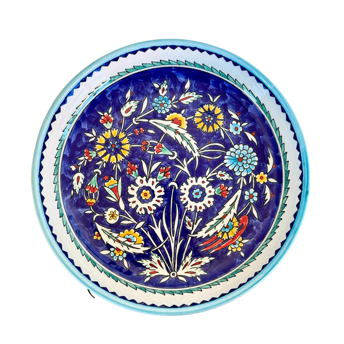 Ceramic Shallow Serving Bowl (11”) - Armenian Spring