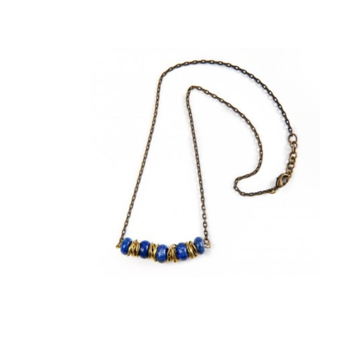 Bedouin Beaded Necklace - Moonlight
