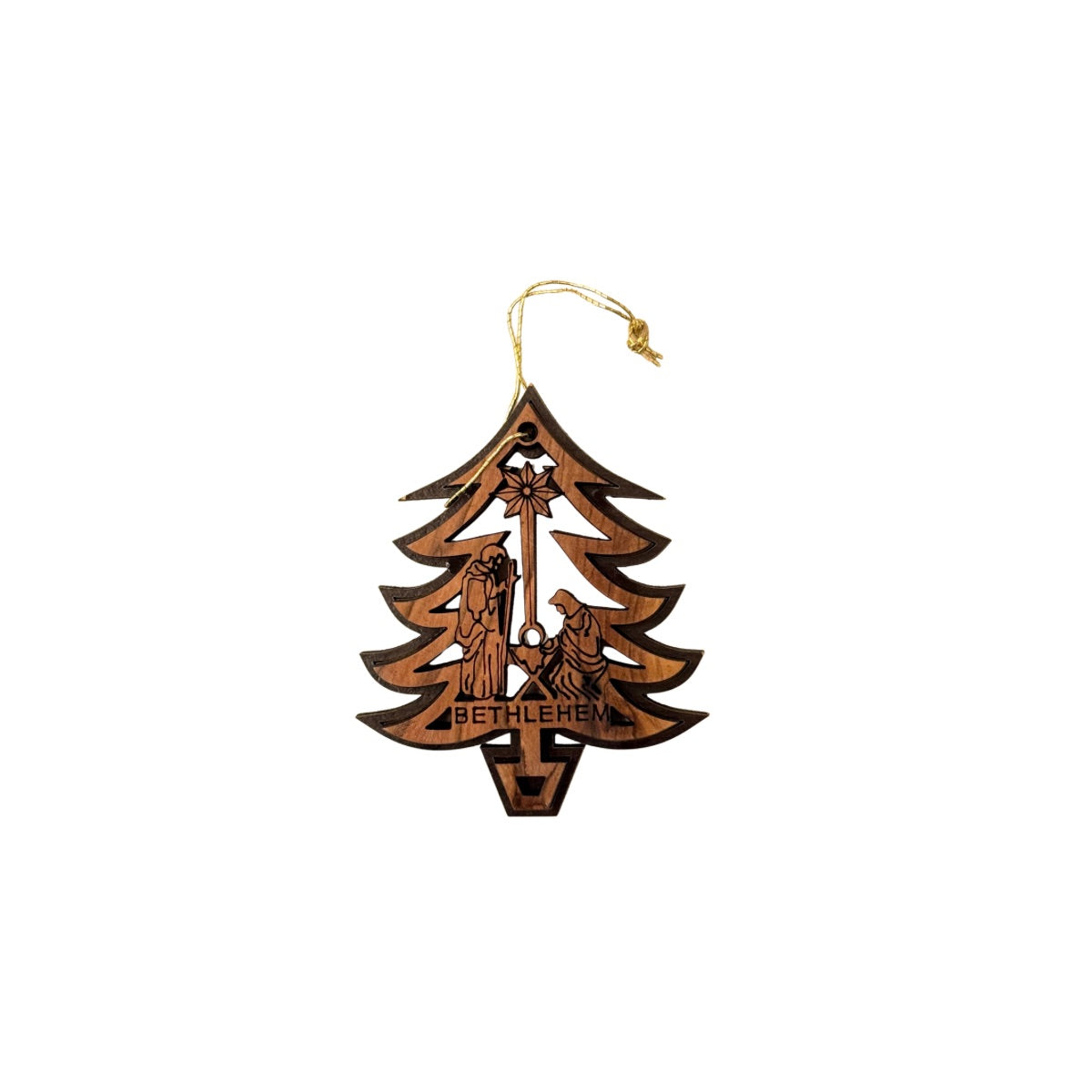 Olive Wood Ornaments - Bethlehem Tree