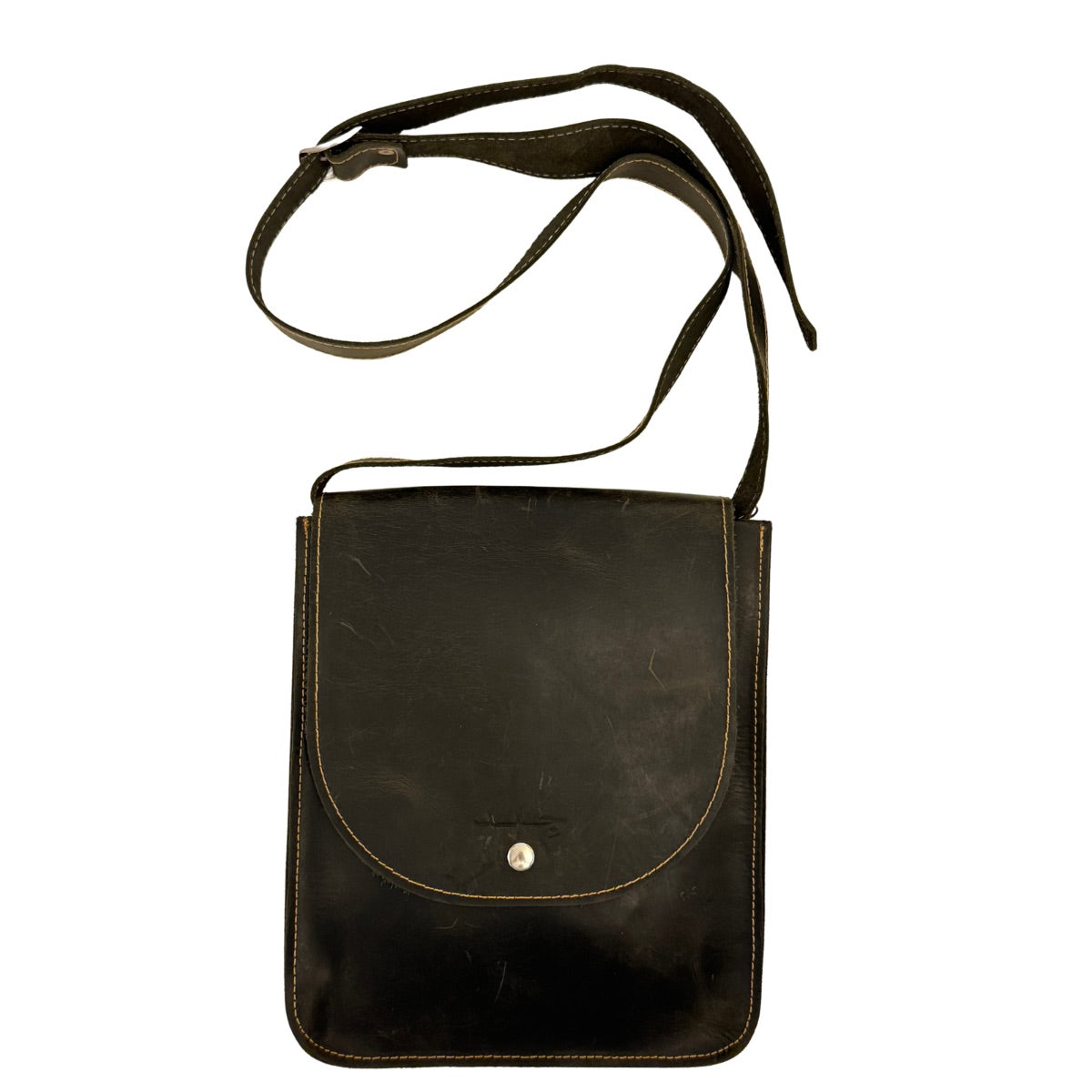 Leather Bag (One Snap) - Dark Forest Green