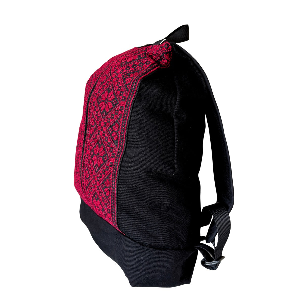 Embroidered Backpack - Red