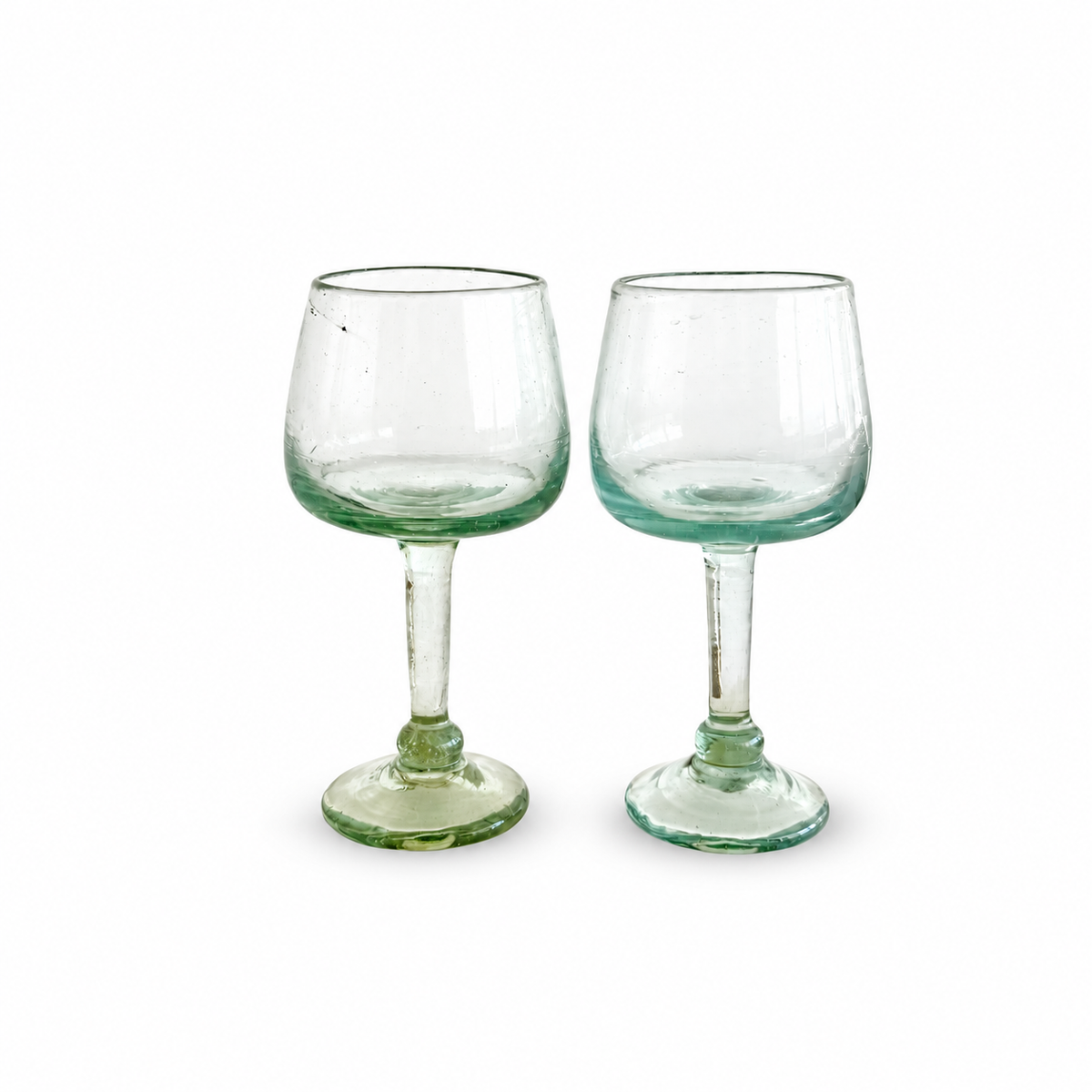 Glass Stemware (Set of 2) - Sea Glass