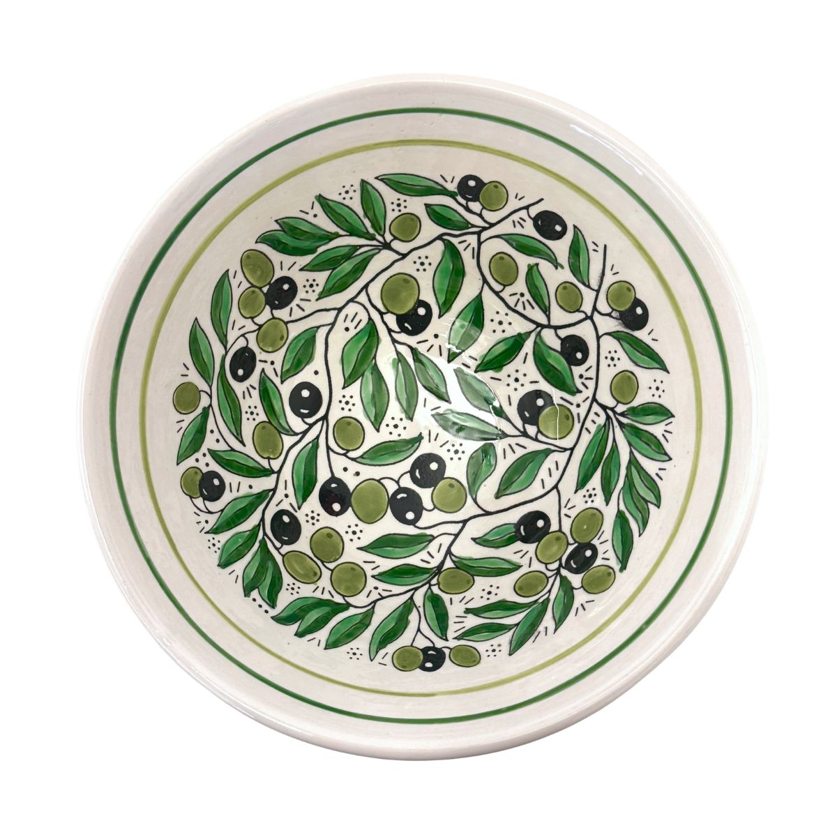 Ceramic Serving Bowl (10") - Olives
