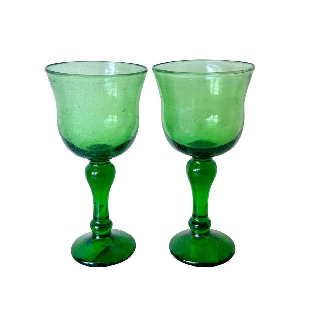 Glass Stemware (Set of 2) - Emerald