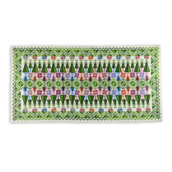 Embroidered Table Runner - Green Nakhleh