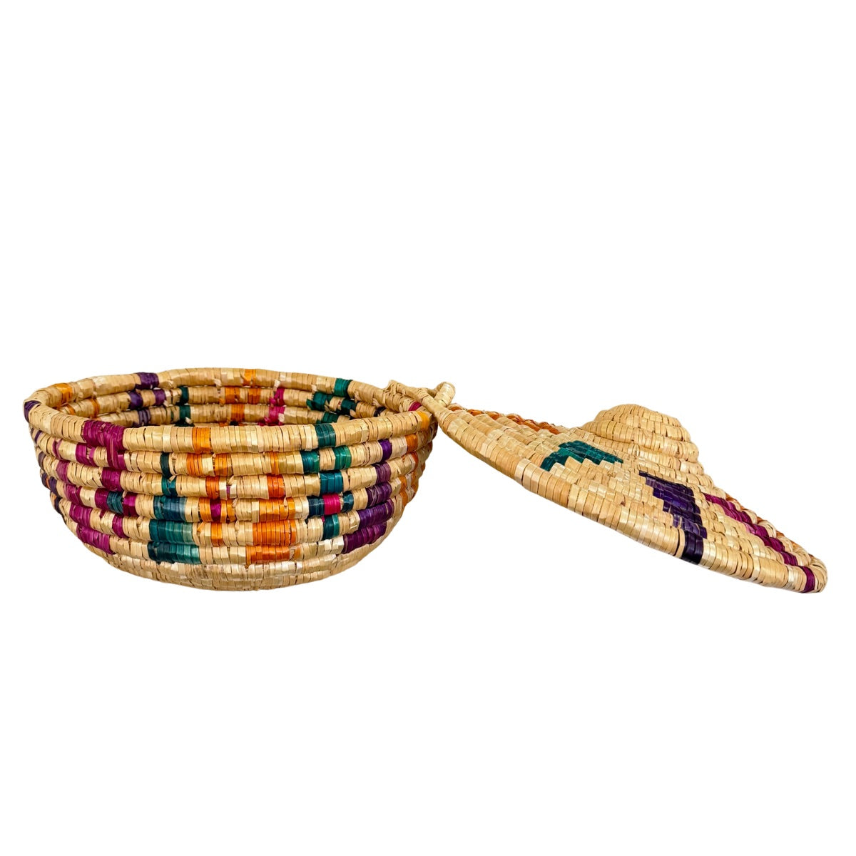 Handwoven Basket with Lid