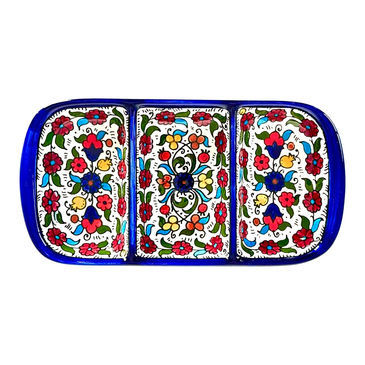 Tri-Split Serving Dish (10”) - Multicolor