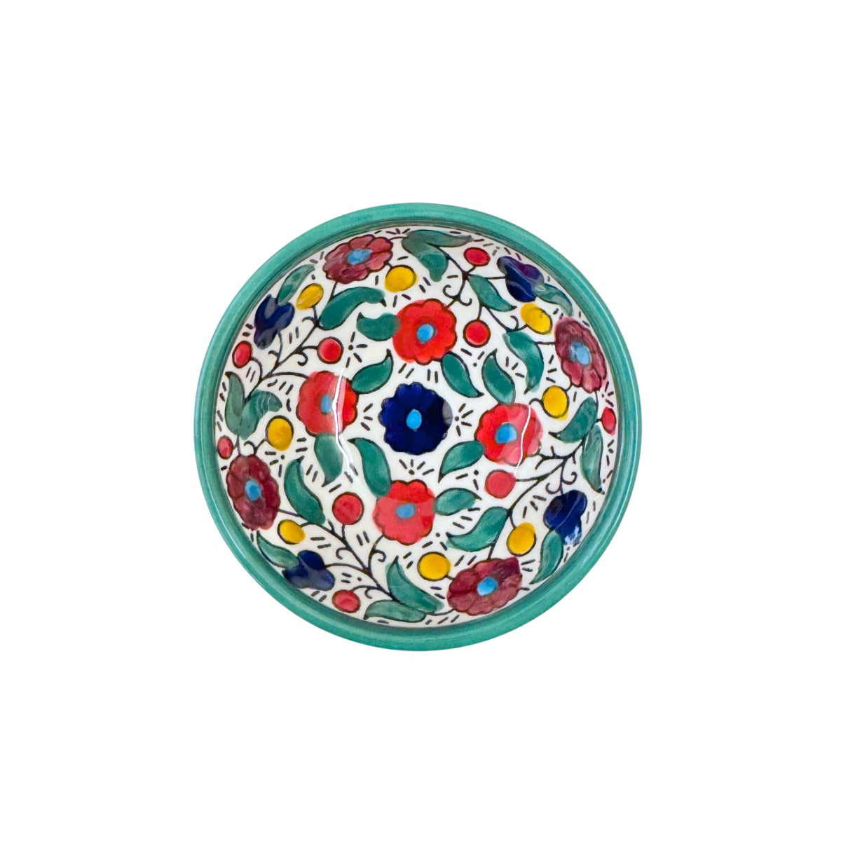 Ceramic "Dipping" Bowl (3.5”) - Aqua Multicolor