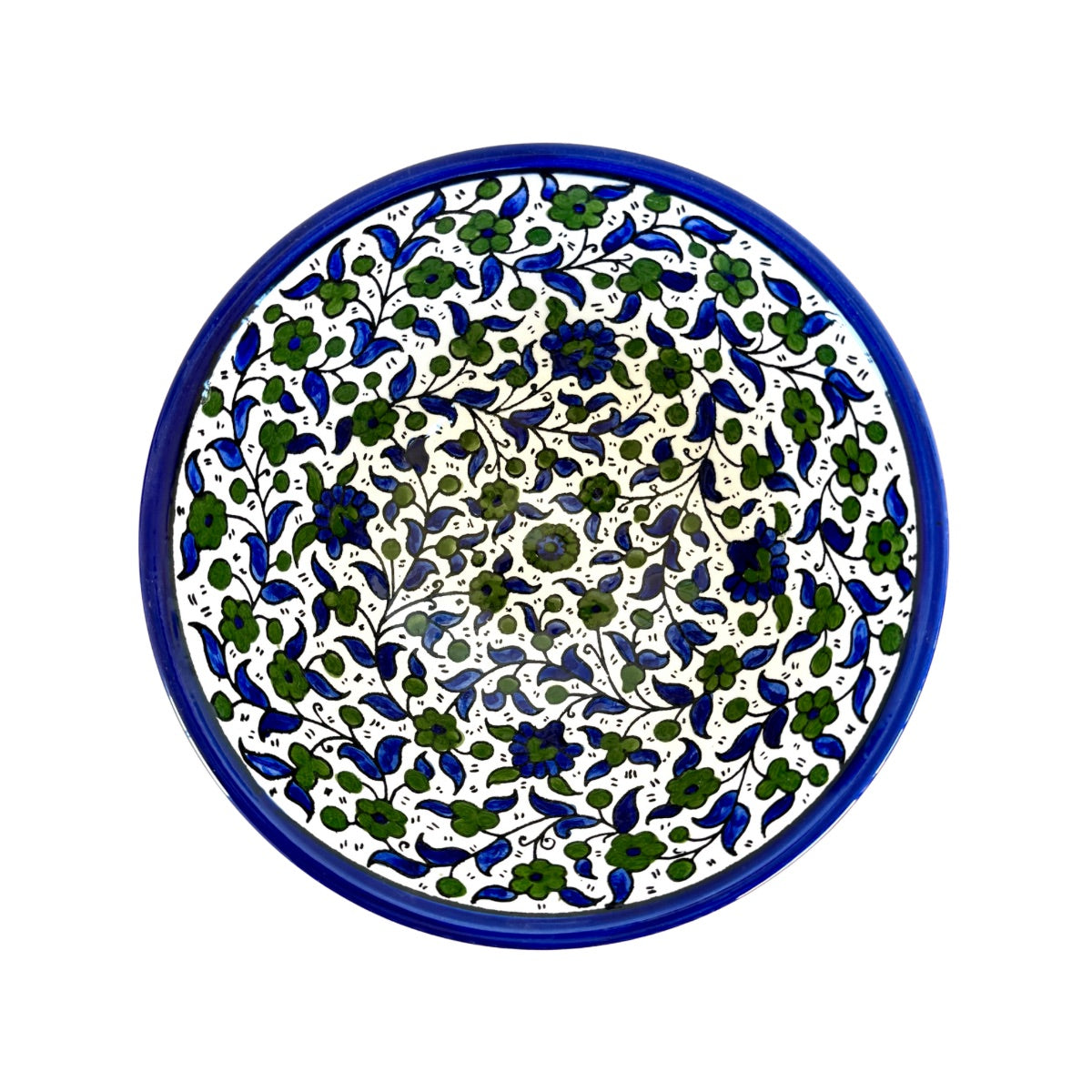 Ceramic Serving Bowl (9.5”) - Blue & Green