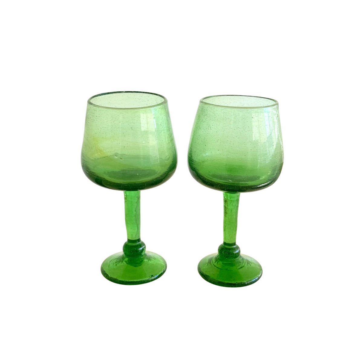 Glass Stemware (Set of 2) - Emerald
