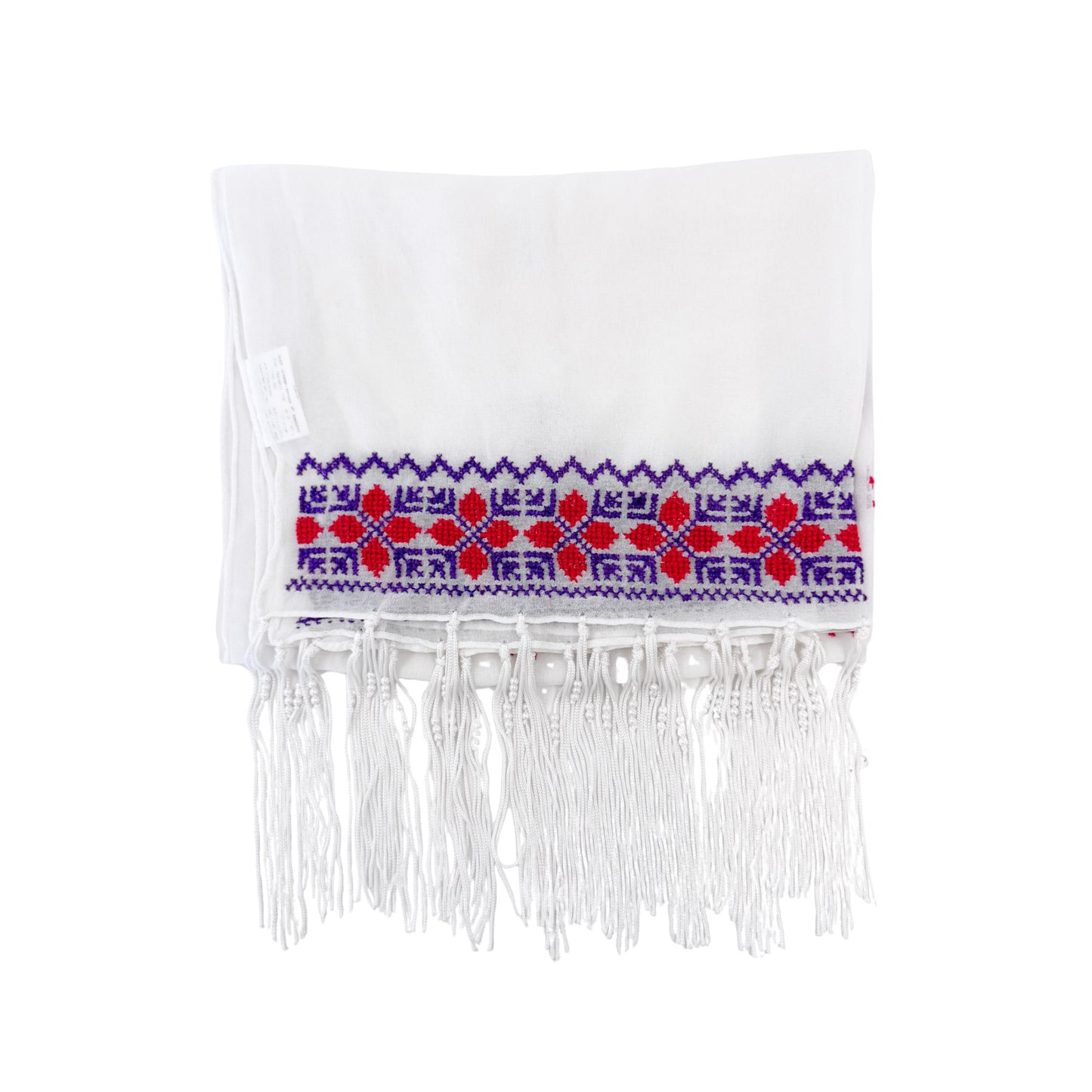 Embroidered Chiffon Scarf