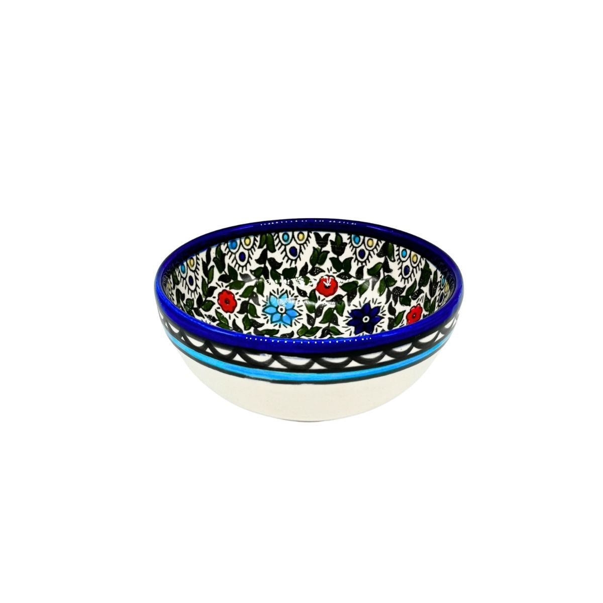 Ceramic Bowl 5" - Multicolor Vine
