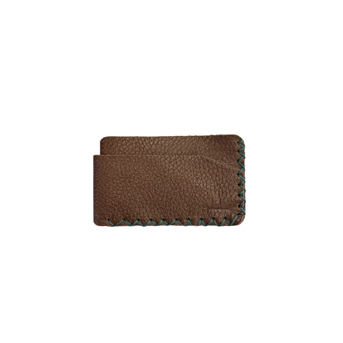 Leather ID Wallet - Dark Brown Pebble