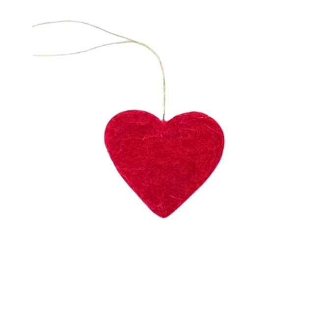 Felt Heart Ornament (individual)