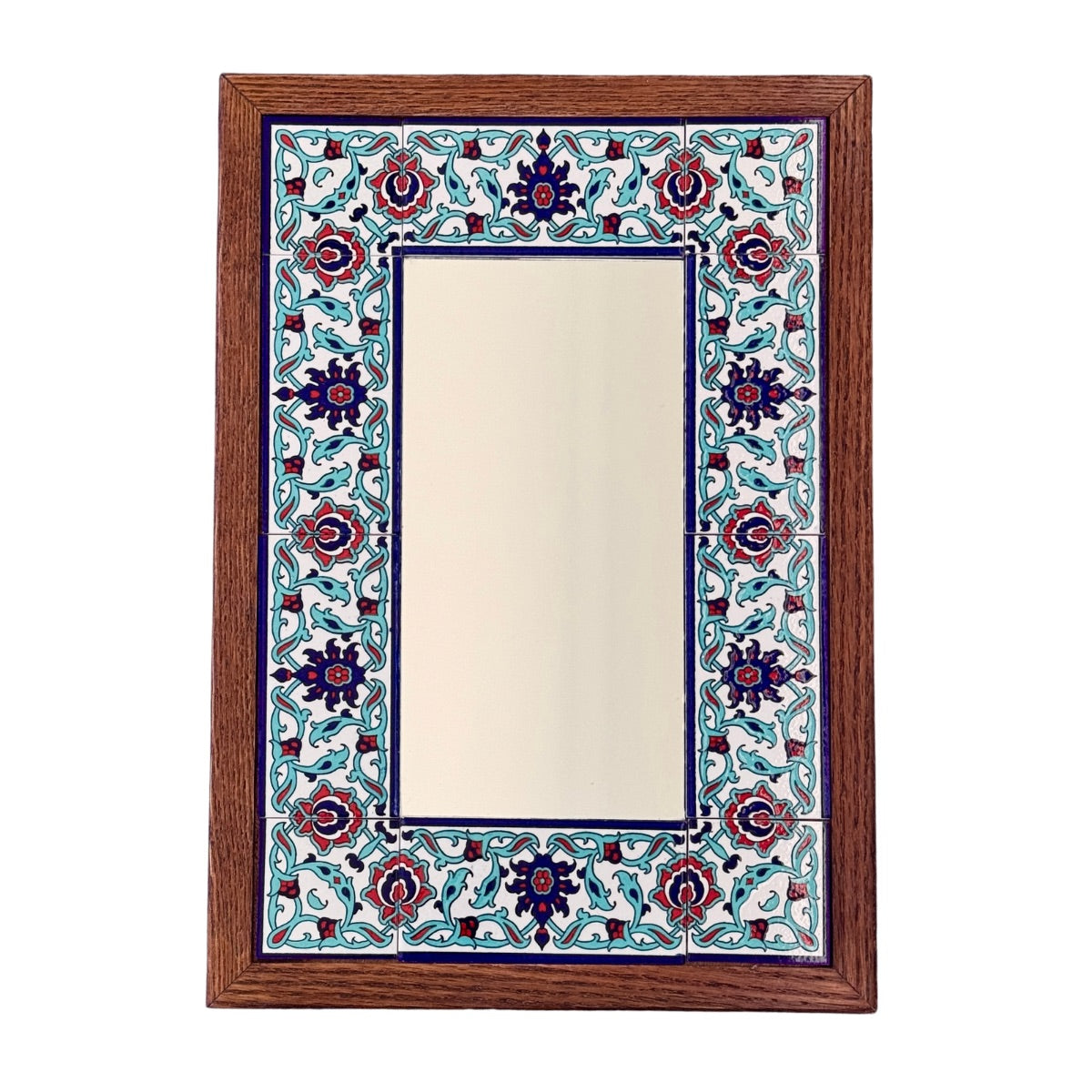 Ceramic Tile Mirror - Armenian Thistle
