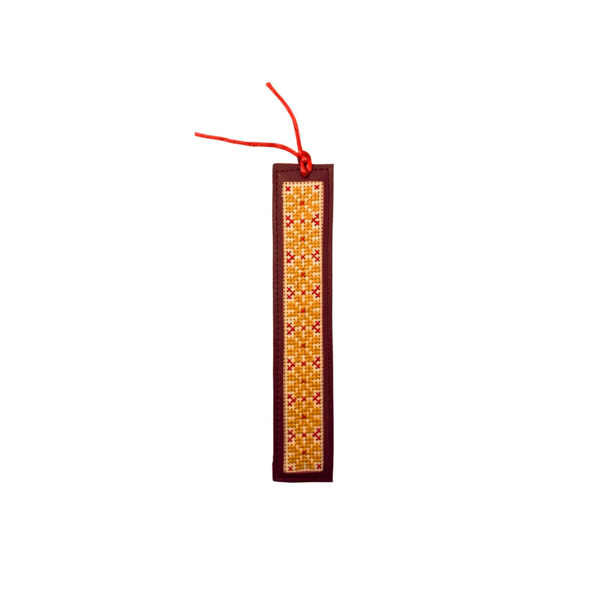 Leather Tatreez Bookmark - Sunflower