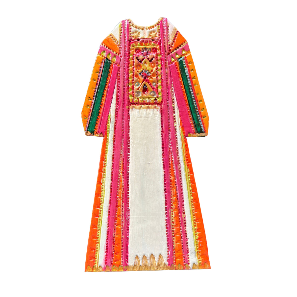 Hand-Painted Clay Thobe 9” - Lifta