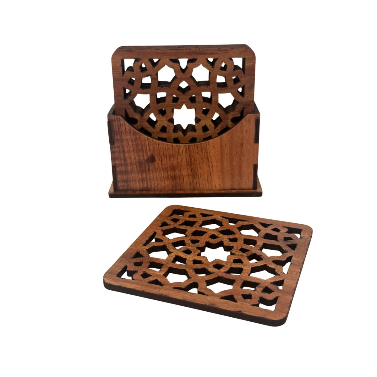 Wooden Coaster Set - Arabesque 1