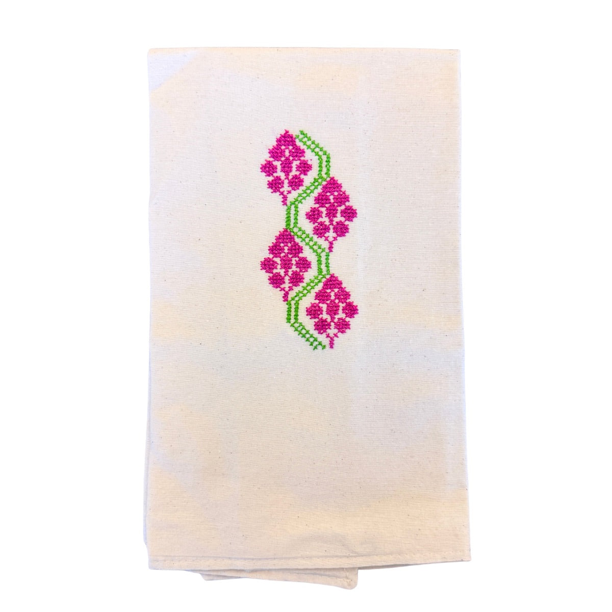 Embroidered Tea Towel - Grapes