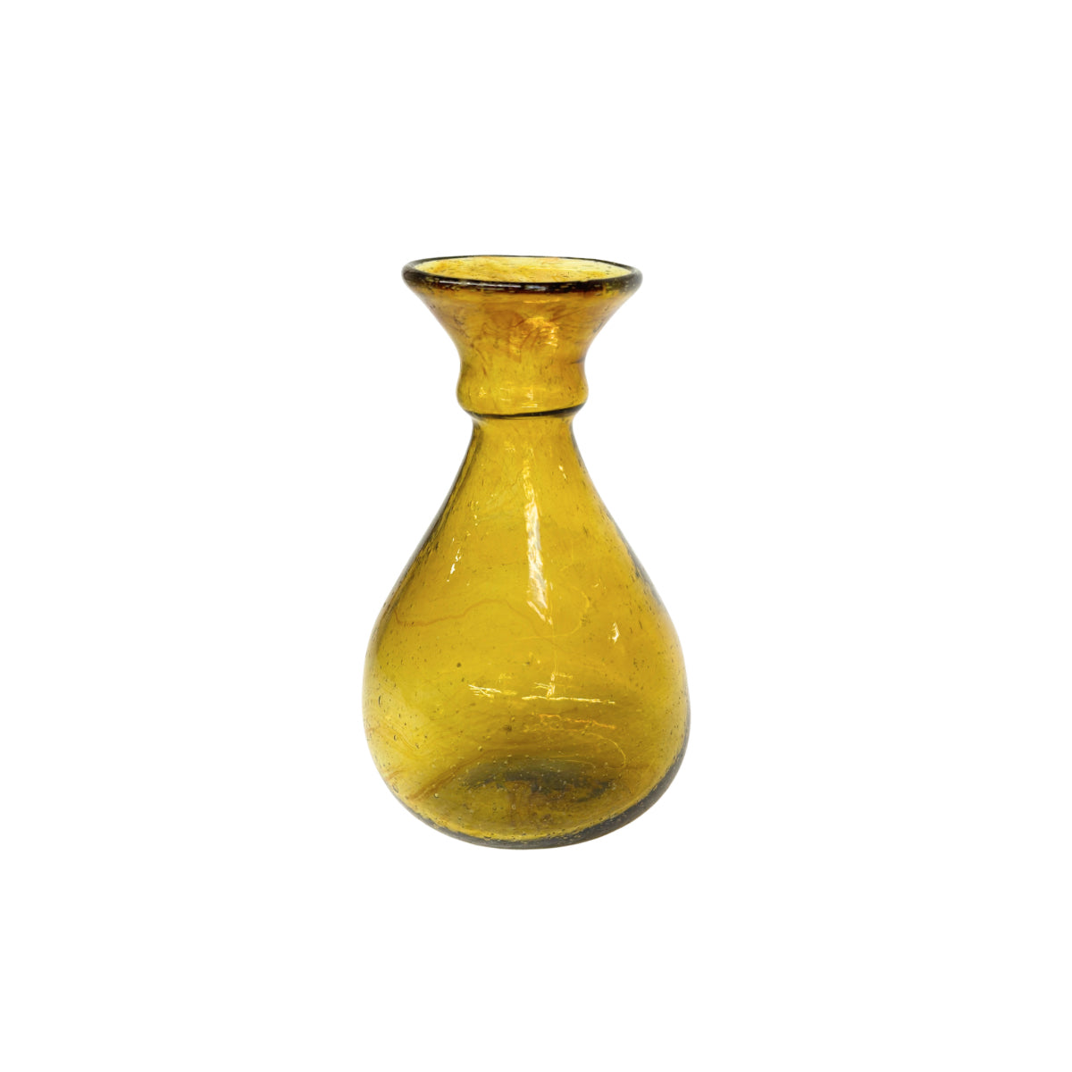 Glass Vase (6”) - Amber